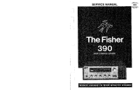 Fisher 390 - Service Manual 